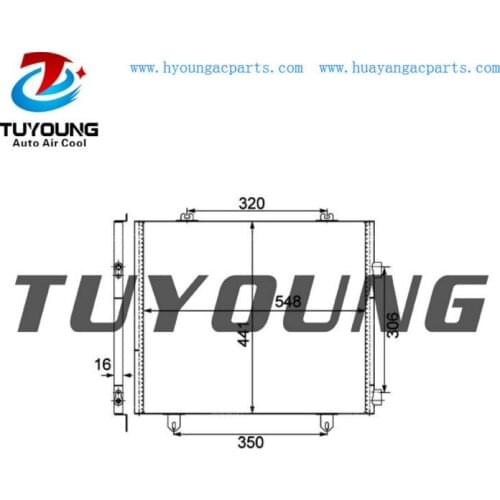 Auto Air Conditioner Condenser For RENAULT VI MASCOTT 130 Truck 1999- 2004 5010382644 Size 548 x 441 x 16MM