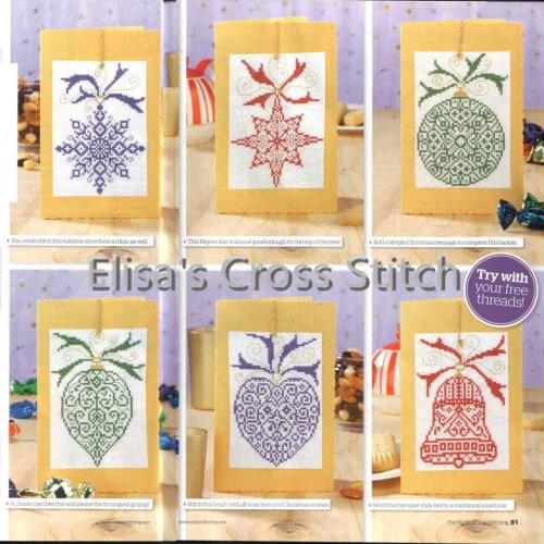 CD257 14ct DIY Invitation Greeting Card Special Popular Full Set CrossStitch Greeting Card Birthday Christmas
