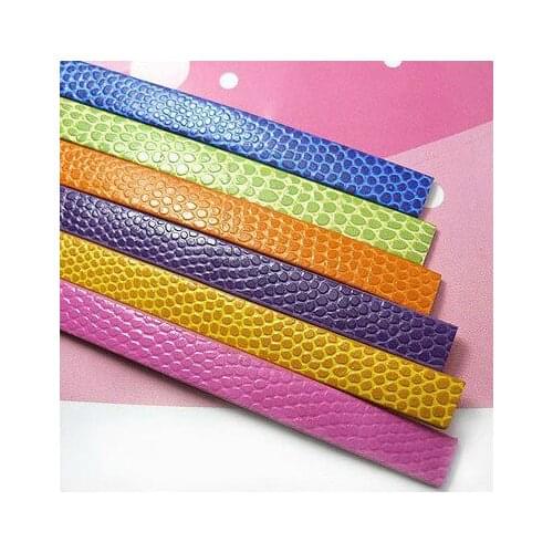200Pcs Wholesale 8MM / 10MM Width 3D Python PU Leather Chain Jewelry And Keychain DIY Accessories DHL Free Shipping