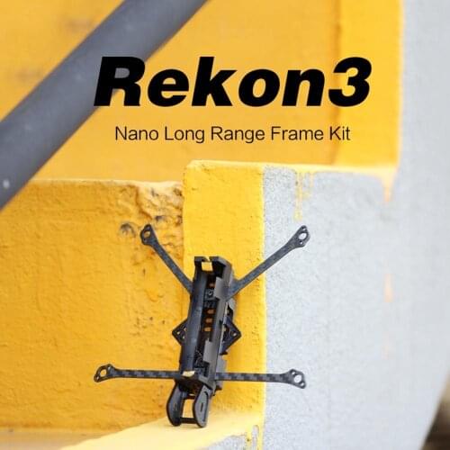 HGLRC REKONFPV 3K Carbon Fiber 23g 140mm Wheelbase PETG Base Rekon 3 3inch Nano Long Range FPV Racing Drone Frame Kit 130*125mm