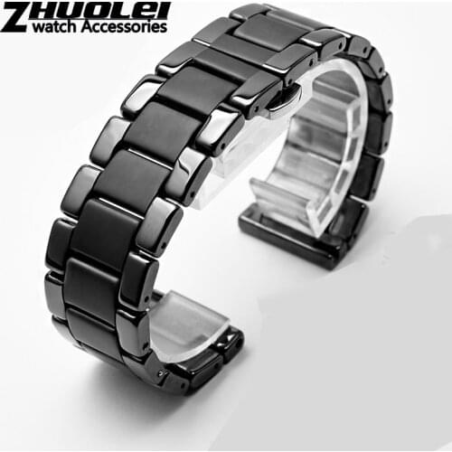Ceramics watchband for Huawei GT2 GT strap glory magic dream with metal ceramic smart sports watch watch2 Pro bracelet 42 / 46m