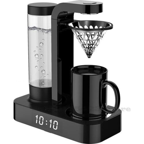 220V/600WCoffee Machine with Clocksmall Stainless Steel Automatic Hand Brewing Freshly Ground American Coffee Tea Making Machine