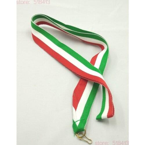 Red White Blue Medal Ribbons High Quality Tied Gymnastics Unisex School Sport Day Ribbon Embroidery Hot Sale 2021