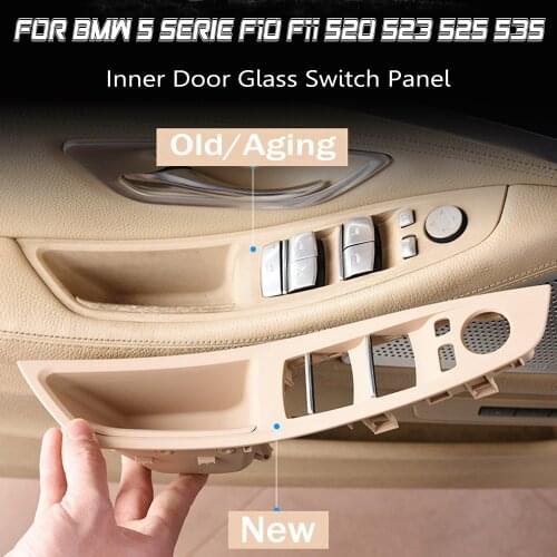 Car Inner Door Armrest Handle Panel Pull Trim Cover For 5 serie F10 F11 535i 550i 535d 530i ABS Plastic 51417225879 51417225875