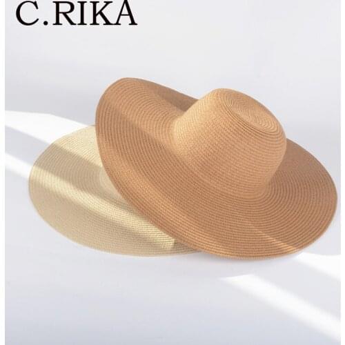 Summer Sun Hat for Women Fashion Solid Wide Brim Shade Beach Hats Lady Girls Outdoor Vacation UV Protection Straw Hat Wholesale