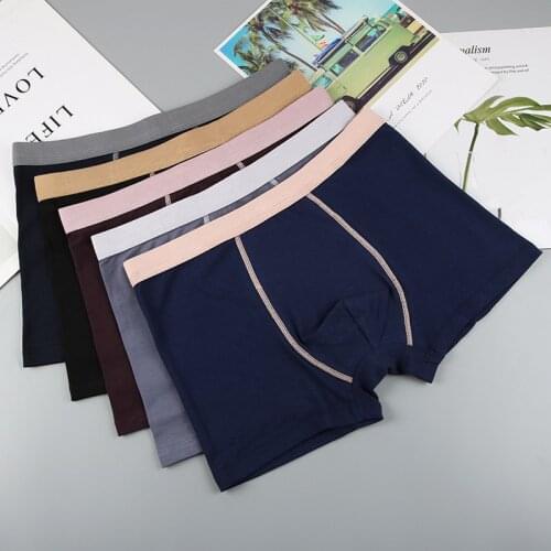 Plus Size 4XL Boxer Male Panties Cotton Mens Underwear Boxers Breathable Sexy Boxer Solid Underpants Comfortable BoxerShorts