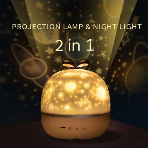 Night Lamp Projector Universe Starry Sky Romantic Rotate LED Lights Colorful Flashing Star Children Bedroom Decor For Girls Gift