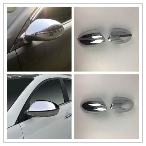 New Chrome Rearview Side Mirrors Cover Molding Trim For Kia Sportage R 2010 2011 2012 2013 2014