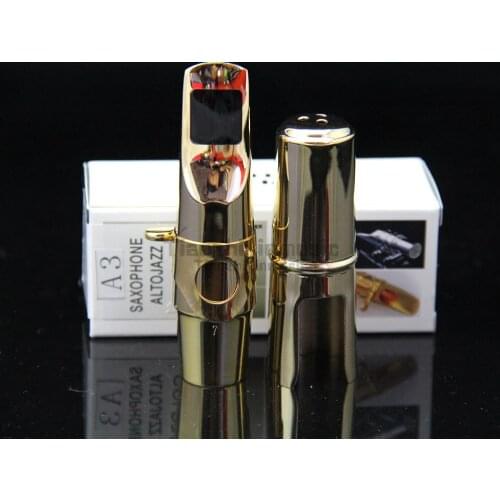 Excellent metal Soprano Sax mouthpiece and ligature and cap /7