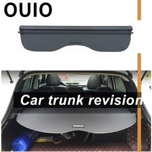 OUIO 1Set Car Rear Trunk Cargo Cover For Nissan Qashqai 2015 2016 2017 2018 Styling Black Security Shield Shade Car accessories