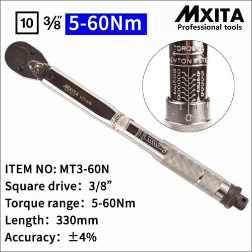 MXITA 3/8" 5-60N Professional Adjustable Torque Wrench Bike Repair Tool Torque Spanner Tool hand tool set