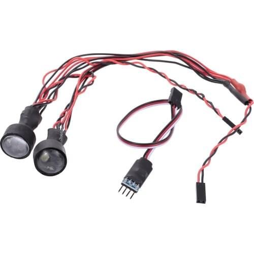 Headlight LED Lights for 1:10 RC Rock Crawler Traxxas HSP Redcat Rc4wd Tamiya Axial scx10 D90 HPI RC Spare Parts