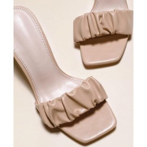 2021 New Women Slippers Crystal High Heels Sexy Slippers Sandals Shoes For Woman Fashion Ladies Heels Pumps Slippers Party Shoes