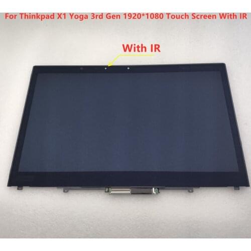 Laptop LCD Display B140han03.6 Touch Screen Assembly For ThinkPad X1 Yoga 3rd Gen 01YT245 01YT244 01AY920 01AY975
