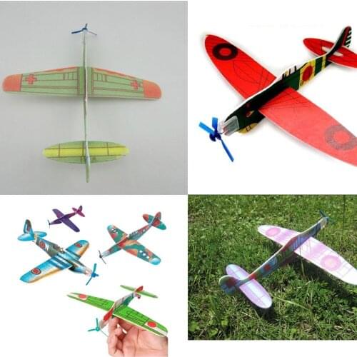 12Pcs New Fantastic Flying Glider Planes Aeroplane Party Bag Fillers Childrens Kids Toys Gift Model
