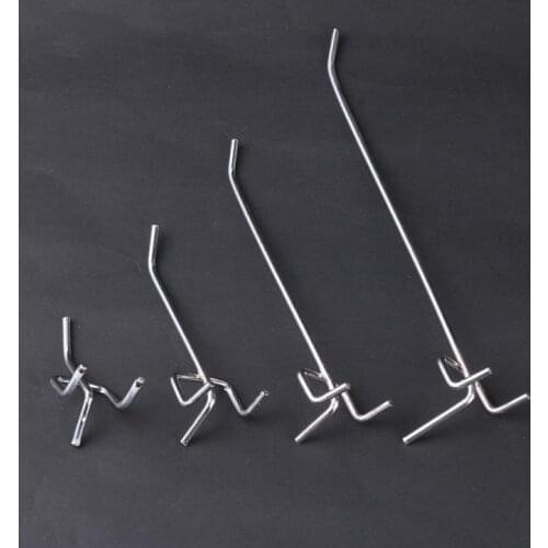 300pcs 10cm Hook Panel Perforated Wall Storage Garage Workshop Fixing Store Shop Merchandise Retailing Display Storage Rack