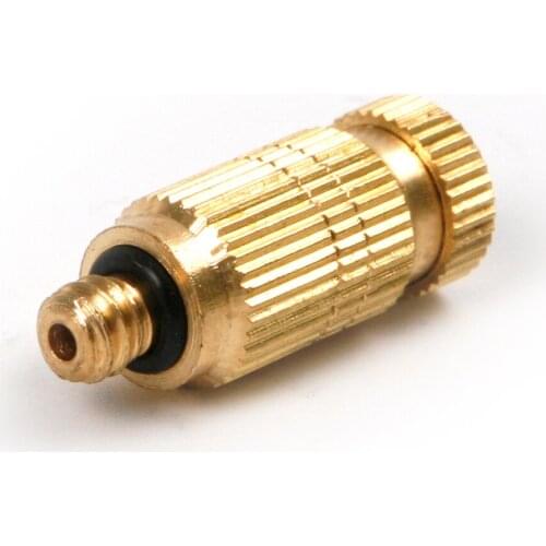 5/10/20pcs 0.1MM Brass Spray Sprinkler Nozzles Patio Cooling System Orifice for Air humidification Gardening Water Cooling