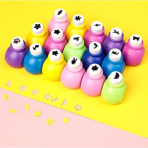 5/10/20Pcs Hole Puncher Mini Scrapbooking Machine For Kids Paper Cutter Punchers Arts Craft Flower Butterfly Punch Set Embossing
