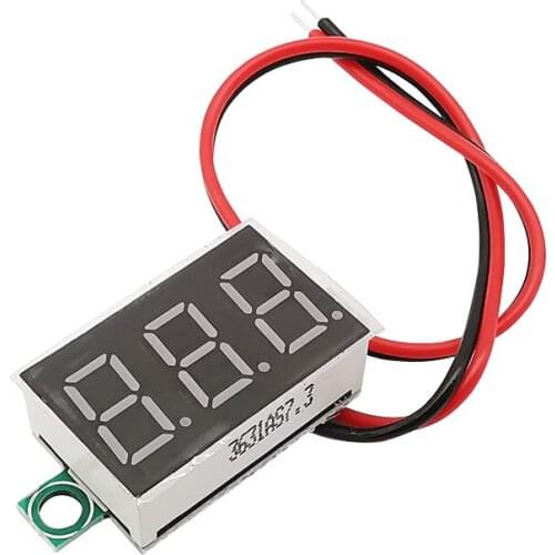 5Pcs Red Digital LED Display Voltmeter Mini Two-wire 4.5V-30V DC Digital Voltmeter Panel Meter Tester For Circuit Measurement