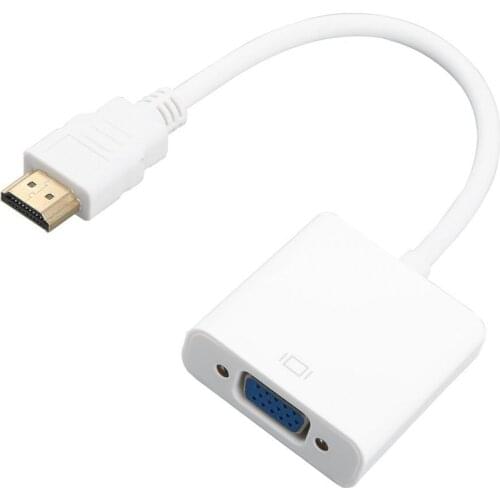 HDMI-compatible to VGA Converter Adapter Male-female Full 1080P Cables Adapters Male Female Cable Cord for HDTV PC Laptop DVD