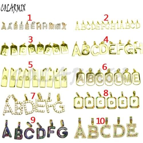 Alphabets pendants necklace 26 letters charm jewelry accessories fashion letters necklace for women multi kinds Free collocation