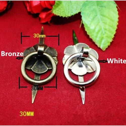 Antique Wintersweet Drawer Cabinet Desk Door Pull Handle Knob Furniture Hardware,Pin Handles,3cm,2Pcs