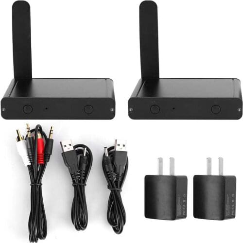 Bluetooth transmitter 200m UHF Wireless Audio Transceiver Long Distance Transmitter Receiver No Interference US Plug 100-240V