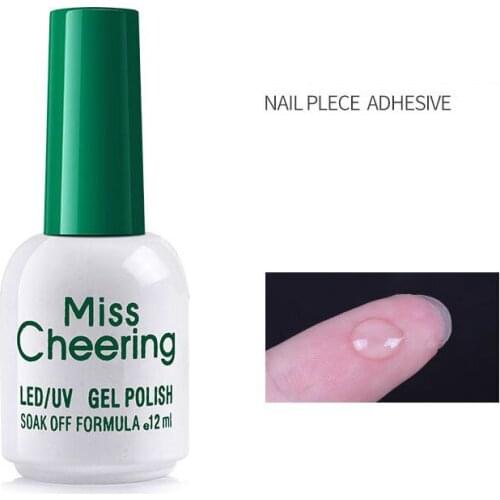 12ML Fast Drying Nail Glue With Brush For False Nails Glitter Rhinestones Tools Suitable Sticky Strong and durable