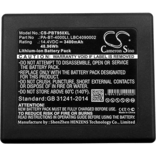 Cameron sino 3400mah battery for BROTHER P touch P 950 NW RuggedJet RJ 4030 PA-BB-001 PA-BB-002 PT-D800W PT-E800T/TK TD-2120N