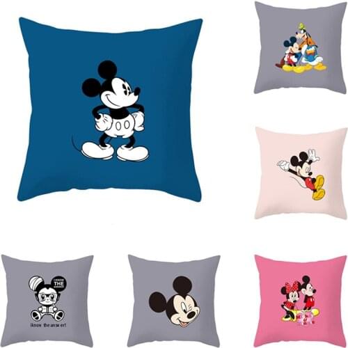 Disney Mickey Minnie Pillow pillowcase lovely printing Peaches sofa living room bedroom Home decoration hug pillow case 45x45cm