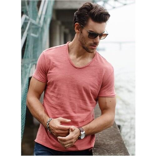 2021 Summer 100% cotton T shirt Men Casual Soft Fitness Shirt Men T Shirt Tops Tee Shirts O Neck Short Sleeve Tshirt Men