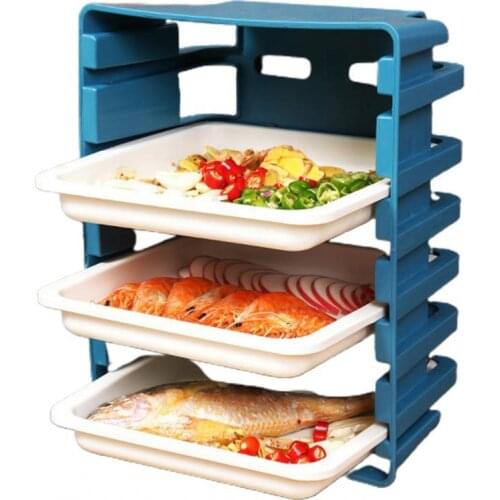 Side Dish Basket Multi-functional Drawer Type Design PP Multi-layer Vegetable Storage Rack for Kitchen Storage Rack