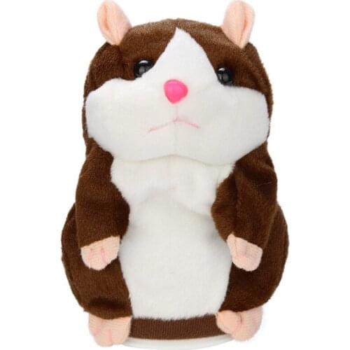15cm Talking Hamster Mouse Pet Plush Toy Cute Soft Animal Doll Talking Speak Imitate Sound Recorder Hamster Funny Toy Kids Gifts