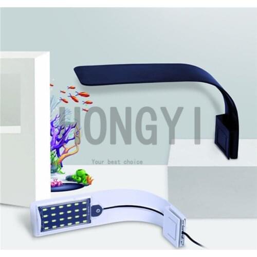 HONGYI 1 piece ultra-thin LED fish tank clip light aquarium water grass light flashlight lighting supplies 110V/220-240V