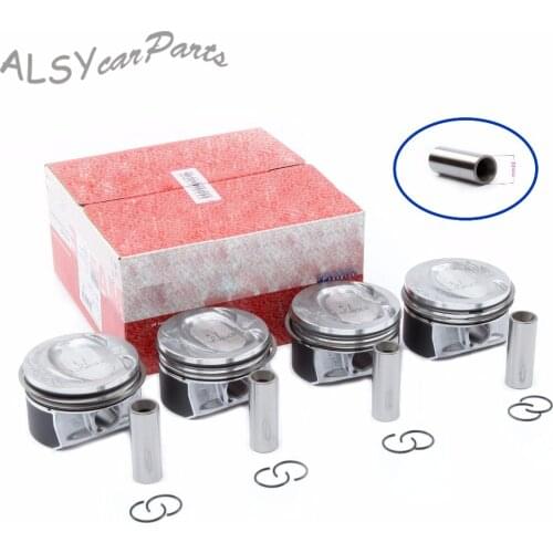 YIMIAOMO OEM Pin 19mm Piston & Piston Ring Kit 03C 107 065 CJ For Audi A1 A3 VW Golf Passat Jetta EA111 1.4TSI CAXA 03C195151A