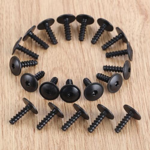 20Pcs N90775001 Car Engine Cover Wheel Arch Inner Liner Mud Flaps Fender Mud Splash Guard Torx Screws Self Tapping For Audi V W