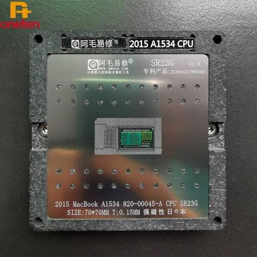 Amaoe Magnetic BGA Tin Planting Platform For MacBook A1534 SR23G CPU Reballing Kit Set Solder IC Chip Positioning Plate