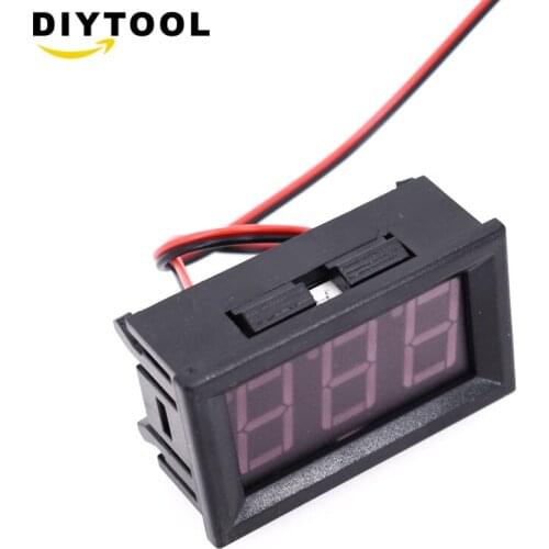 Mini Voltmeter Tester Digital Voltage Test Battery DC 5-120V Red/Blue/Green Auto Car