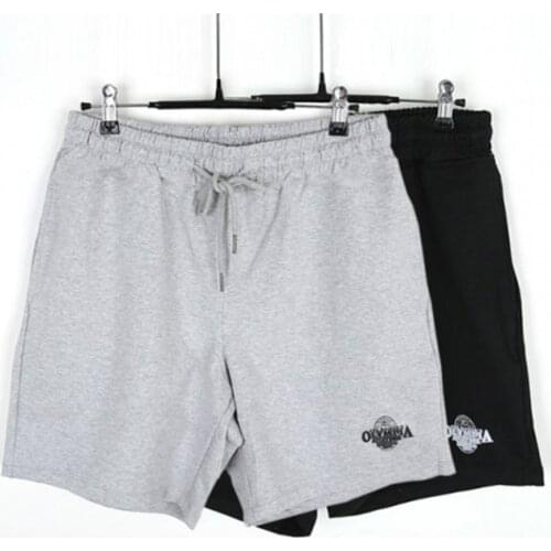 Summer Hip Hop High Street Men Shorts High Quality Fashion Cotton Designer Clothes Black Gray White