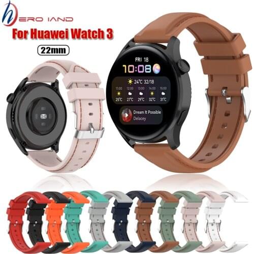 22MM Soft Silicone Band For Huawei Watch 3 GT 2 Pro Strap Watchband For Samsung Galaxy Watch 3 45mm Wristband Replacement Correa