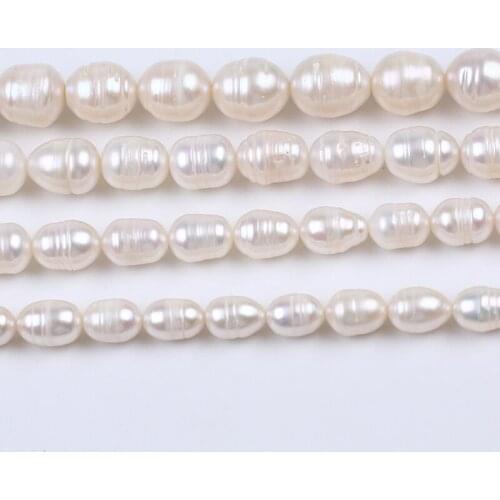 Natural Freshwater Pearls Rice Shape Pearls Beads For Jewelry Making Handmade DIY Charm Bracelet Necklace Accessories