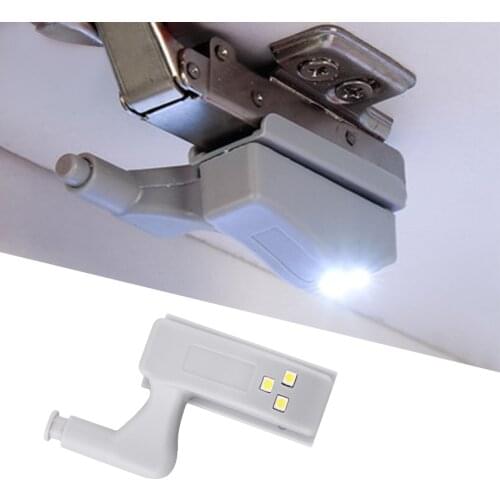 LED Under Cabinet Light Universal Wardrobe Light LED Sensor Battery Powered Armario Inner Hinge Lamp For Cupboard Closet Kitchen