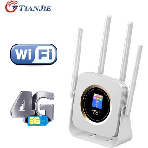TIANJIE CPE904 router 4g sim card 4G wifi router hotspot 4G LTE modem 3000mah battery pocket wifi modem CPE 4g wifi CPE router