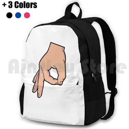 The Circle Game Outdoor Hiking Backpack Waterproof Camping Travel Circle Game Hand Gesture Game Meme Punch Hand Game Finger