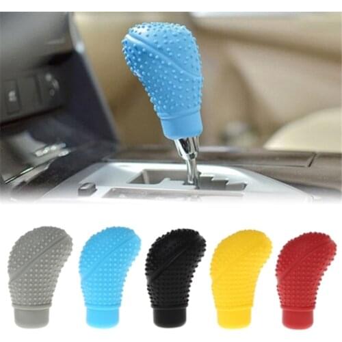 Universal Gear Shift Collars Anti Slip Silicone Manual Automatic Car Gear Shifter Shifter Lever Knob Dust Proof Cover Protector