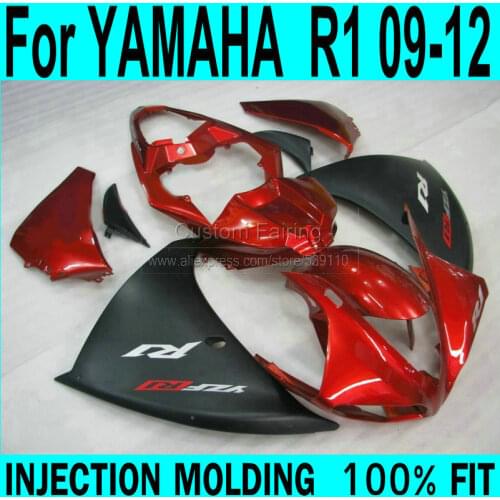 Wine red Fairing kit For YAMAHA R1 2009 2010 2011 2012 2013 Fairings ( MetaXPic red ) Injection +7gifts XP66