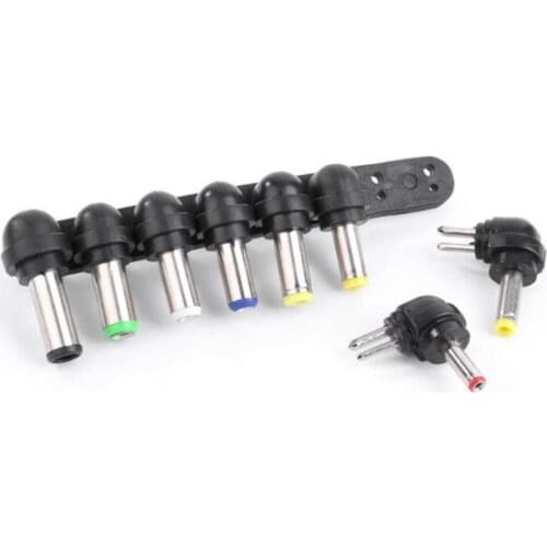 1Set 8pcs Universal AC DC Power Cable Adapter Plug Charger Tips For PC Notebook Laptop Replacement Accessories PC Adapter