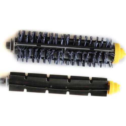 1set/2pcs Bristle Brush + Flexible Beater Brush for iRobot Roomba 600 700 Series 760 770 780 790 Vacuum cleaner parts