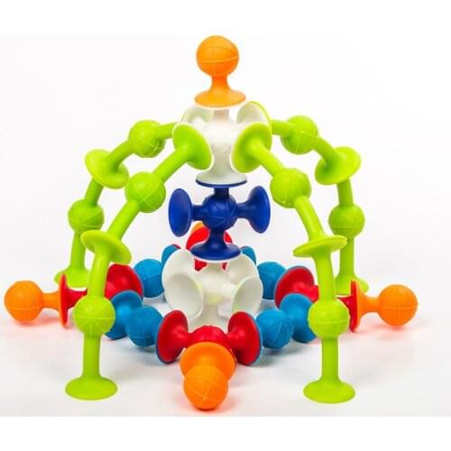 1 Pack Children Sucker Splicing Toy DIY Splice Game Plastic Cement Infinity Creativity Puzzle Game Early Educational Toys