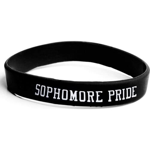 300pcs Sophomore Pride Spirit Silicone Wristbands Bracelets Free Shipping by DHL